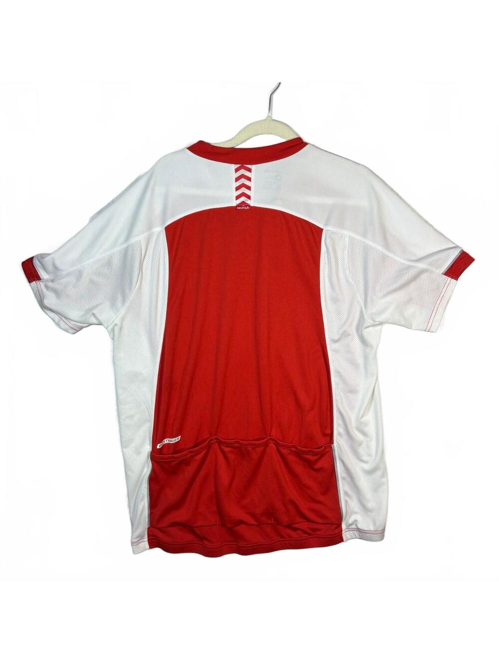 Bontrager Profila Cycling Jersey Mens XL Red White Full Zip Bike Shirt